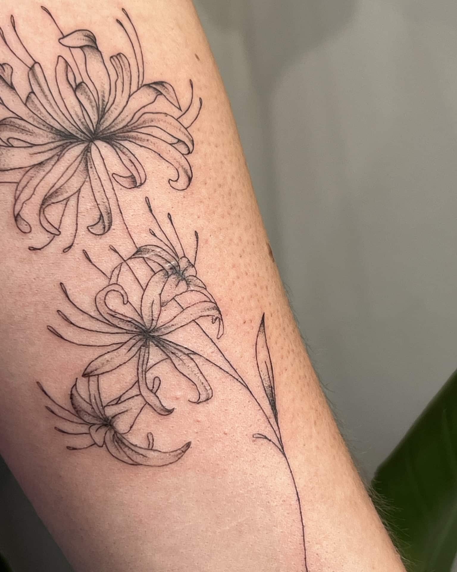 tatouage femme fleur